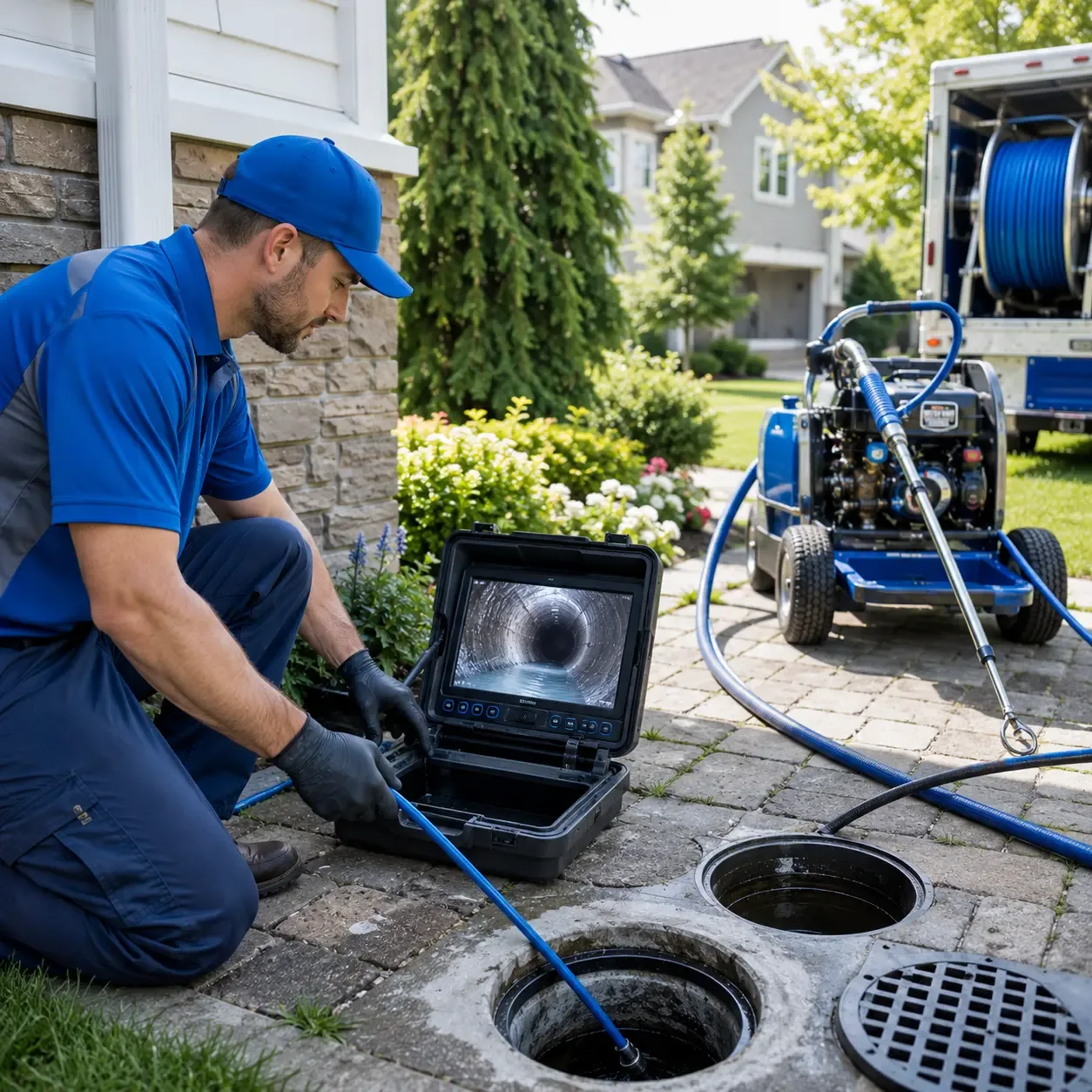 Outdoor drain cleaning professionals serving Red Bay, AL